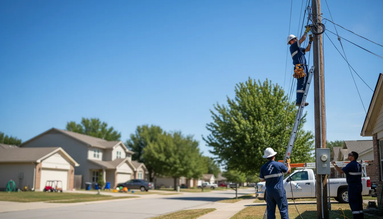 Residential electrician providing installation services in Crystal, ND